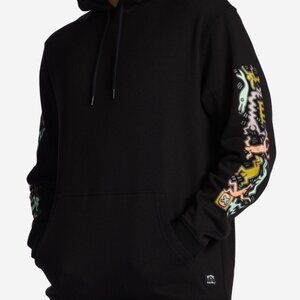 Billabong x Keith Haring Jam Hoodie Custom Art Street Style Men's Small-Unisex